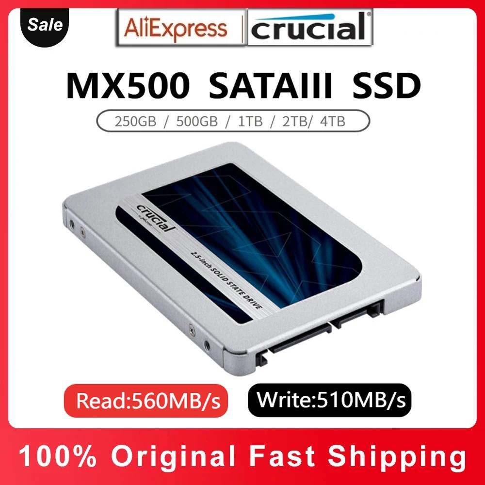 Crucial MX500 SSD, 2.5 ġ ָ Ʈ ̺, HDD, SATA3.0, 500GB, 1TB, 2TB,  , Ƽ Ʈ, ũž ϵ ũ ̺
